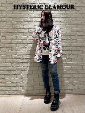 「HYSTERIC GLAMOUR（ヒステリックグラマー）のアイテム（シャツ/ブラウス）」を使った、SUZUKIさん（レディース・150cm）の秋コーディネート