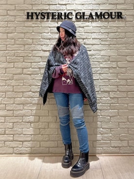 「ラップスカート」｜SUZUKIさん（レディース・150cm）の秋コーディネート