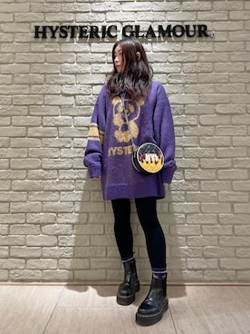 「HYSTERIC GLAMOUR（ヒステリックグラマー）のアイテム（ショルダーバッグ）」を使った、SUZUKIさん（レディース・150cm）の秋コーディネート