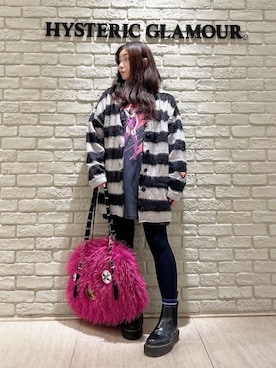 「HYSTERIC GLAMOUR（ヒステリックグラマー）のアイテム（バッグ）」を使った、SUZUKIさん（レディース・150cm）の秋コーディネート