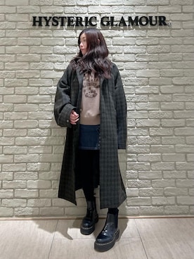 「アイテム（チェスターコート）」を使った、SUZUKIさん（レディース・150cm）の秋コーディネート