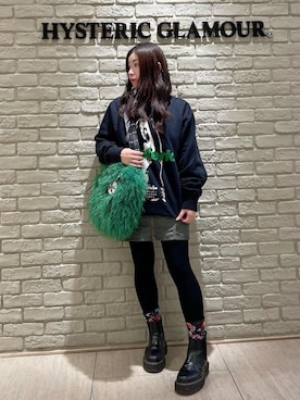 HYSTERIC GLAMOUR（ヒステリックグラマー）の「SKULL PANDA刺繍 ミモレ