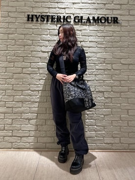 「アイテム（財布、ブラック系）」を使った、SUZUKIさん（レディース・150cm）の冬コーディネート