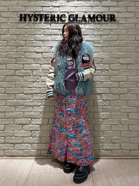 「アイテム（スタジャン）」を使った、SUZUKIさん（レディース・150cm）の冬コーディネート