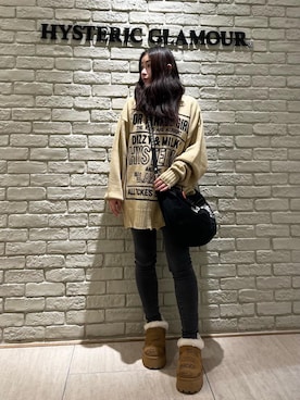 「アイテム（スリッポン）」を使った、SUZUKIさん（レディース・150cm）の冬コーディネート