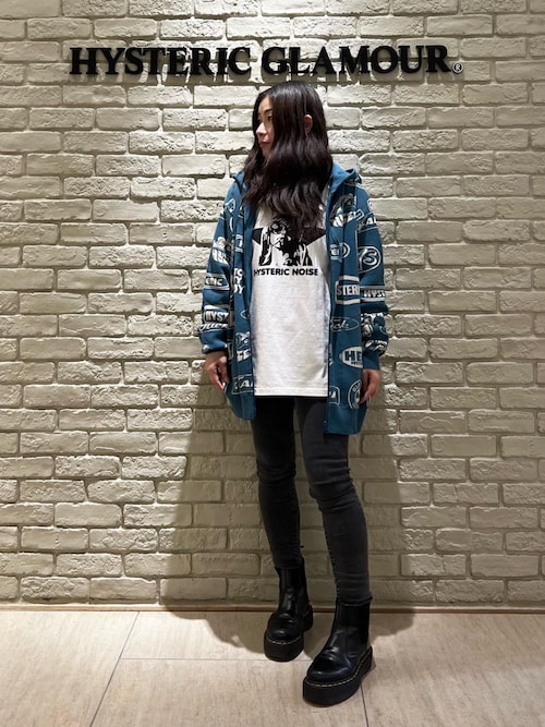 hysteric glamor 蛇柄　パーカー HYSTERIC GLAMOUR（ヒステリックグラマー）の「SNAKE LOOP柄 オーバー