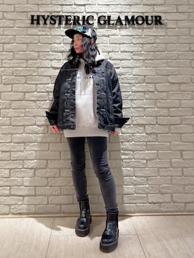 「アイテム（キャップ）」を使った、SUZUKIさん（レディース・150cm）の冬コーディネート