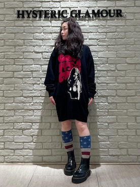 HYSTERIC GLAMOURのアイテムを使った「ニットワンピ」の人気