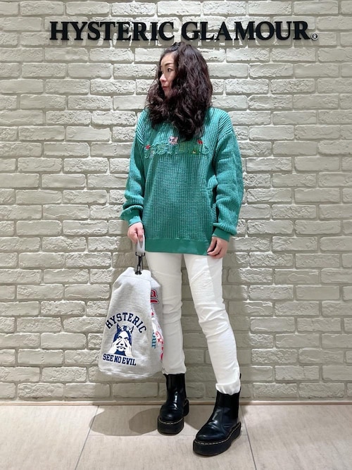 HYSTERIC HOMIES刺繍 オーバーサイズスウェット(スウェット HYSTERIC HOMIES刺繍 オーバーサイズスウェット(スウェット