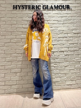 「HYSTERIC GLAMOUR（ヒステリックグラマー）のLEOPARD柄 リバーシブルスウェットパンツ（スウェットパンツ、その他）」を使った、SUZUKIさん（レディース・150cm）の夏コーディネート