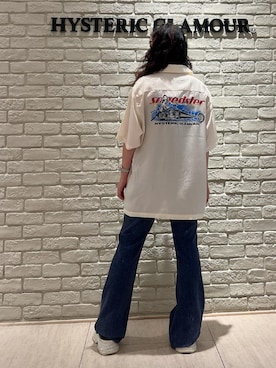 「HYSTERIC GLAMOUR（ヒステリックグラマー）のLEOPARD柄 リバーシブルスウェットパンツ（スウェットパンツ、その他）」を使った、SUZUKIさん（レディース・150cm）の夏コーディネート