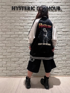 「アイテム（スカジャン、ブラック系）」を使った、SUZUKIさん（レディース・150cm）の秋コーディネート