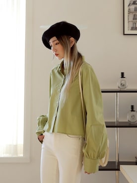 「韓国ファッション」｜UNE MANSIONさん（レディース・159cm）の冬コーディネート