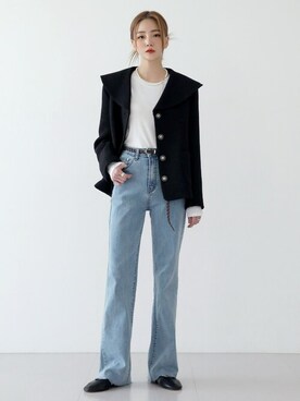 UNE MANSIONさん（レディース・159cm）の冬コーディネート