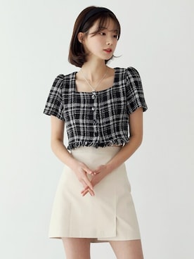 「ファッションの力を信じよう」｜UNE MANSIONさん（レディース・159cm）の冬コーディネート