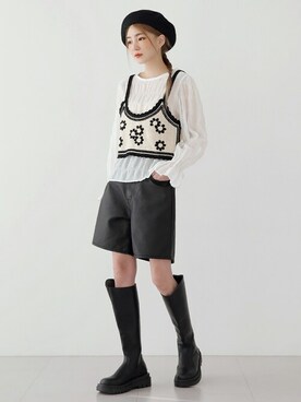 UNE MANSIONさん(レディース・159cm)の冬コーディネート