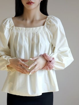 「プリーツ」｜UNE MANSIONさん（レディース・165cm）の春コーディネート