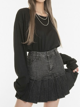 「ルーズフィット」｜UNE MANSIONさん（レディース・163cm）の夏コーディネート