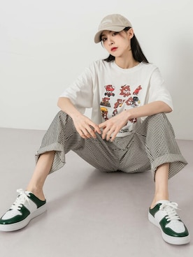 「厚底」｜UNE MANSIONさん（レディース・170cm）の夏コーディネート