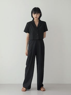 「UNE MANSION（ユヌマンション）のアイテム（サロペット/オーバーオール）」を使った、UNE MANSIONさん（レディース・165cm）の夏コーディネート