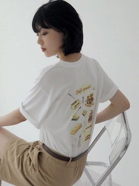 「ルーズフィット」｜UNE MANSIONさん（レディース・165cm）の夏コーディネート