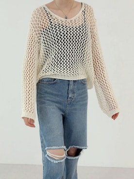 「ルーズフィット」｜UNE MANSIONさん（レディース・168cm）の夏コーディネート