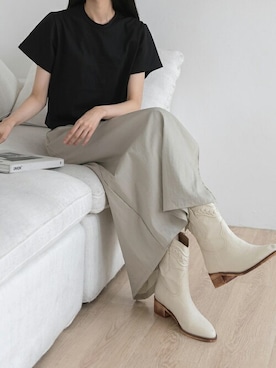 「韓国ファッション」｜UNE MANSIONさん（レディース・167cm）の秋コーディネート