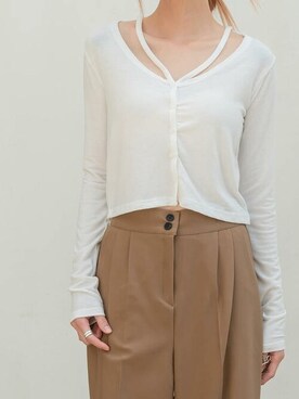 「韓国好きな人と繋がりたい」｜UNE MANSIONさん（レディース・167cm）の秋コーディネート