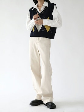 「韓国スタイル」｜UNE MANSIONさん（レディース・167cm）の秋コーディネート