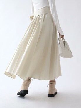 「韓国好きな人と繋がりたい」｜「アイテム（ブーツ）」を使った、UNE MANSIONさん（レディース・167cm）の秋コーディネート