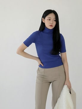 「韓国スタイル」｜UNE MANSIONさん（レディース・165cm）の秋コーディネート