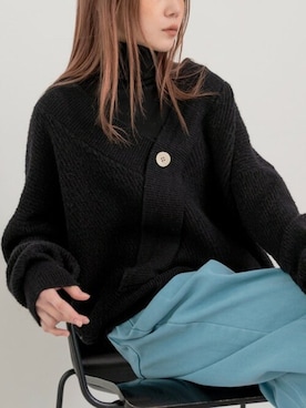 「韓国スタイル」｜UNE MANSIONさん（レディース・159cm）の冬コーディネート