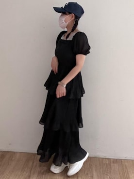 「仙台」｜「アイテム（ワンピース/ドレス）」を使った、マジェスティックレゴンエスパル仙台店スタッフさん（レディース・152cm）の春コーディネート