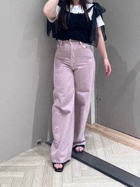 マジェスティックレゴンエスパル仙台店スタッフさん（レディース・150cm）の夏コーディネート