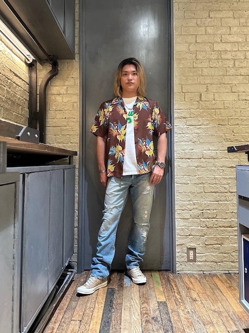 HYSTERIC GLAMOUR ストレートデニム ワイド ジーンズ Sサイズ HYSTERIC GLAMOUR ジーンズ ストレートデニムパンツ メンズ