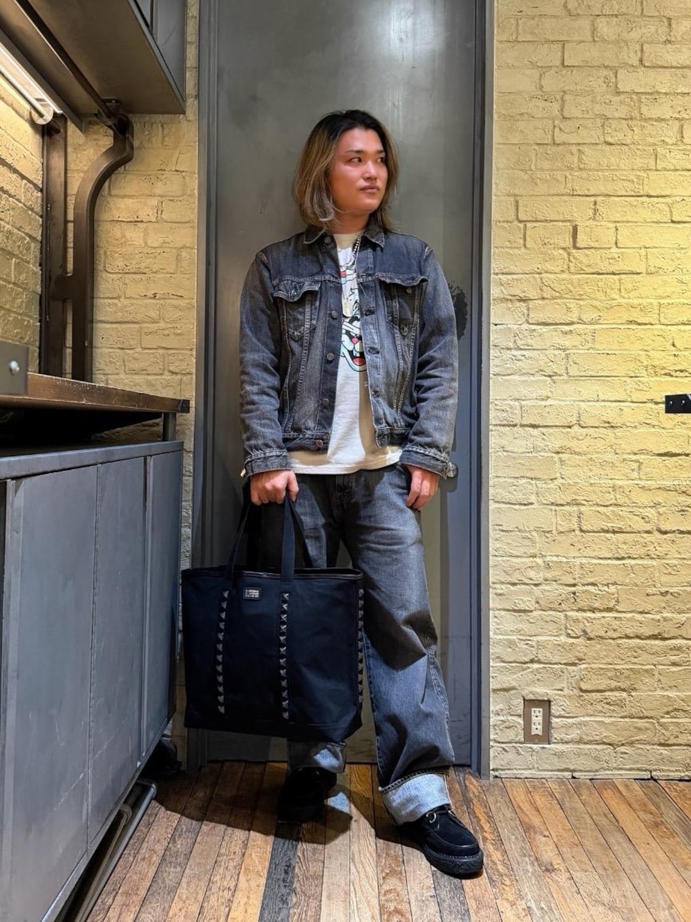 HYSTERIC GLAMOUR（ヒステリックグラマー）の「VIXEN LINE刺繍 レザー