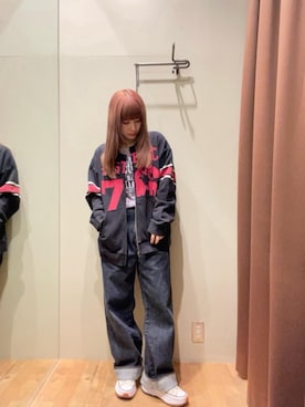 「HYSTERIC GLAMOUR（ヒステリックグラマー）のアイテム（その他アウター）」を使った、ヵさん（レディース・155cm）の夏コーディネート