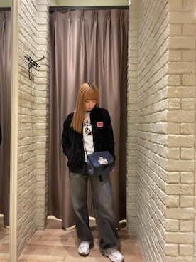 「HYSTERIC GLAMOUR（ヒステリックグラマー）のアイテム（その他アウター）」を使った、ヵさん（レディース・155cm）の秋コーディネート