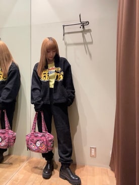 「HYSTERIC GLAMOUR（ヒステリックグラマー）のアイテム（その他アウター）」を使った、ヵさん（レディース・155cm）の秋コーディネート