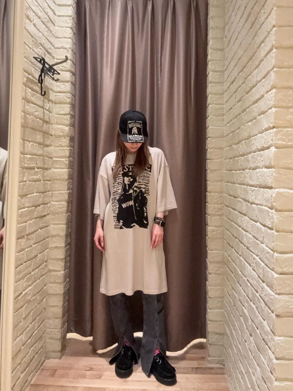 『専用』◆美品◆【ヒステリックグラマー】センタースリットデニム レディース 27 GUITAR GIRL センタースリットデニムパンツ|HYSTERIC GLAMOUR