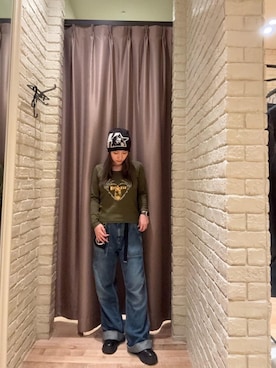 「HYSTERIC GLAMOUR（ヒステリックグラマー）のアイテム」を使った、ヵさん（レディース・155cm）の秋コーディネート