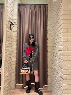 「HYSTERIC GLAMOUR（ヒステリックグラマー）のアイテム（ワンピース/ドレス）」を使った、ヵさん（レディース・155cm）の秋コーディネート