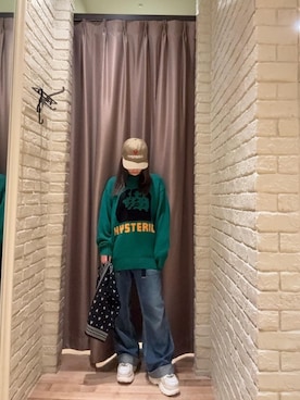 「アイテム（エコバッグ/サブバッグ）」を使った、ヵさん（レディース・155cm）の秋コーディネート