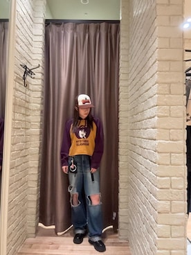 「HYSTERIC GLAMOUR（ヒステリックグラマー）のアイテム」を使った、ヵさん（レディース・155cm）の秋コーディネート