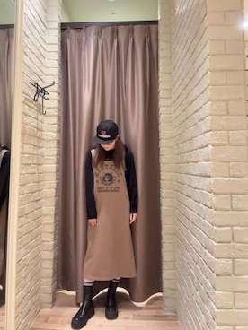 「HYSTERIC GLAMOUR（ヒステリックグラマー）のアイテム（ワンピース/ドレス）」を使った、ヵさん（レディース・155cm）の秋コーディネート