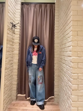 「HYSTERIC GLAMOUR（ヒステリックグラマー）のアイテム」を使った、ヵさん（レディース・155cm）の秋コーディネート