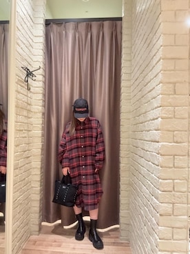 「HYSTERIC GLAMOUR（ヒステリックグラマー）のアイテム」を使った、ヵさん（レディース・155cm）の秋コーディネート
