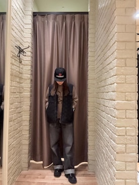 「HYSTERIC GLAMOUR（ヒステリックグラマー）のアイテム（ベスト）」を使った、ヵさん（レディース・155cm）の秋コーディネート