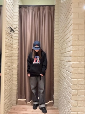 「HYSTERIC GLAMOUR（ヒステリックグラマー）のアイテム（パーカー）」を使った、ヵさん（レディース・155cm）の秋コーディネート