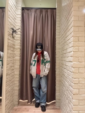 「HYSTERIC GLAMOUR（ヒステリックグラマー）のLADYLAND ACADEMY Tシャツ（Tシャツ/カットソー）」を使った、ヵさん（レディース・155cm）の秋コーディネート